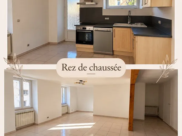 Appartement rénové 83 m² - 2 chambres + bureau - Garage & terrasse