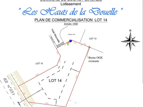 Terrain 970 m²
