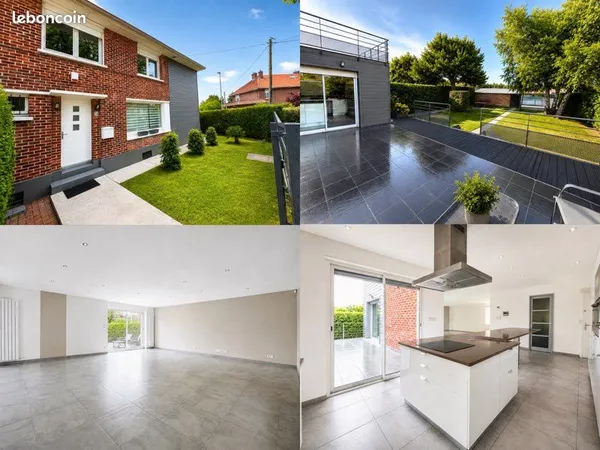 Semi individuelle 190 m² - 3 chambres (poss. 4) - jardin garage cave - Clinquet