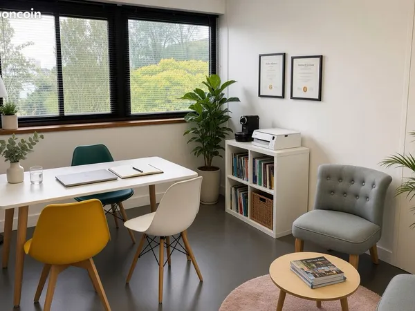 A louer, bureaux individuels, fermés sur plateau de 100 m²