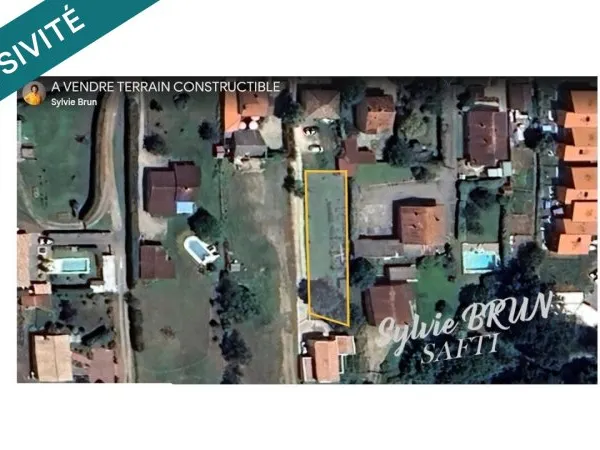 Terrain à bâtir borné d'une superficie de 600 m²