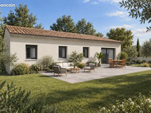 Terrain + Maison neuve 90m2 - Montoison