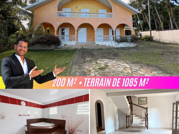 Maison de 200 m² sur 1085 m² avec grands volumes, terrain rare