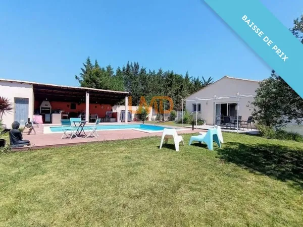 Villa-piscine-espace détente-potentiel de 2 logements