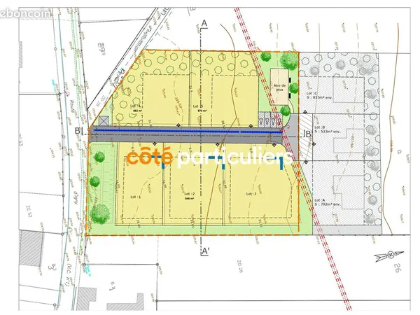 Terrain 882 m² VELLEMOZ