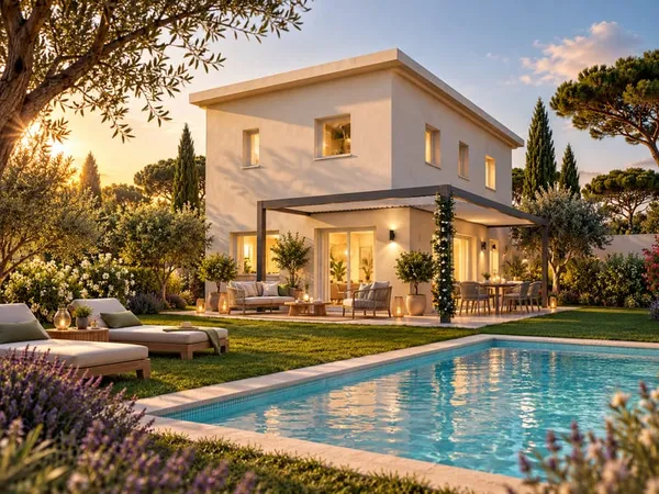 SÉNAS  VILLA NEUVE 4 PIÈCES AVEC JARDIN, GARAGE & PARKING