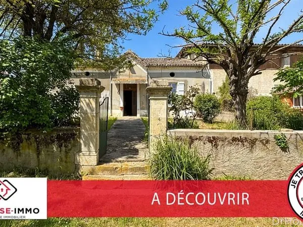 Ensemble immobilier avec maison rénovée + maison à fort potentiel à rénover - 3400 m2 de terrain - E