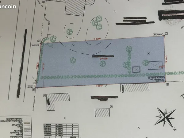 Terrain 815 m² Hasnon