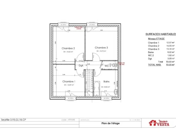 Maison neuve 5 pièces 96 m²