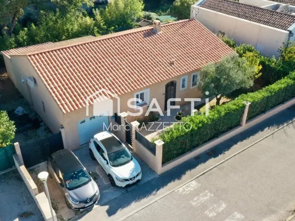 Maison T4 de 116,17m2 de plain pied avec piscine et garage
