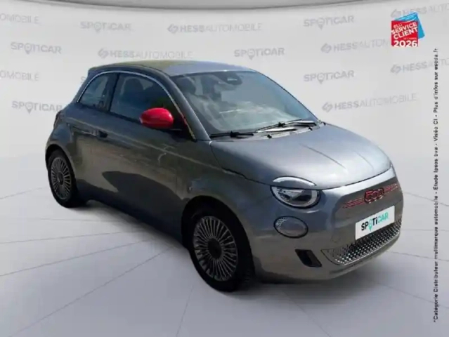 Fiat 500 e 95ch (red) — photo 3