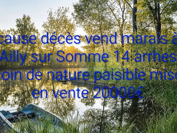Vend terrain de pêche