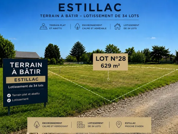 Terrain 629 m²