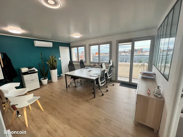 Bureaux meublés 6 postes + terrasse vue toits - Capitole - tout compris