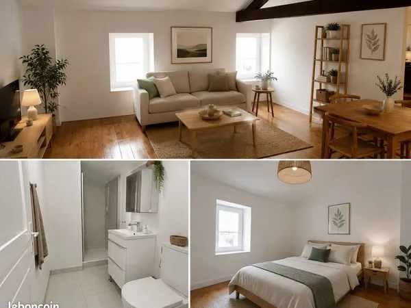 Appartement t 3 56m2 jarnac centre