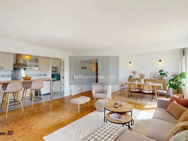 Magnifique Appartement Familial de 5 pièces avec 3 chambres, cave et balcon