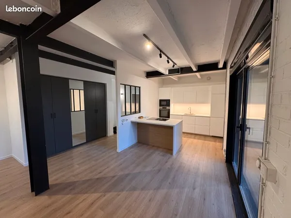 Loft atypique refait à neuf type F5 de 110 m² avec 3 terrasses privatives