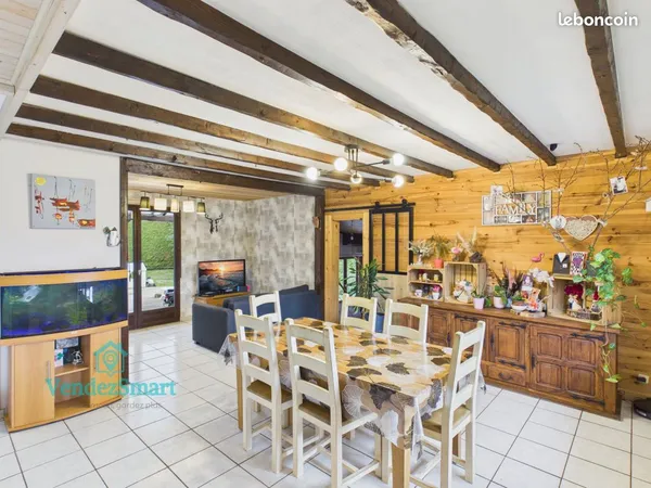 Maison de plein pied sur terrain de 1550m2 environ