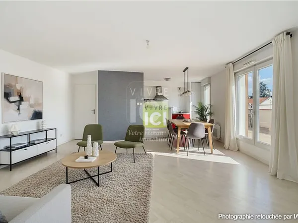 Appartement lumineux 73 m² et 45 m² de terrasse .
