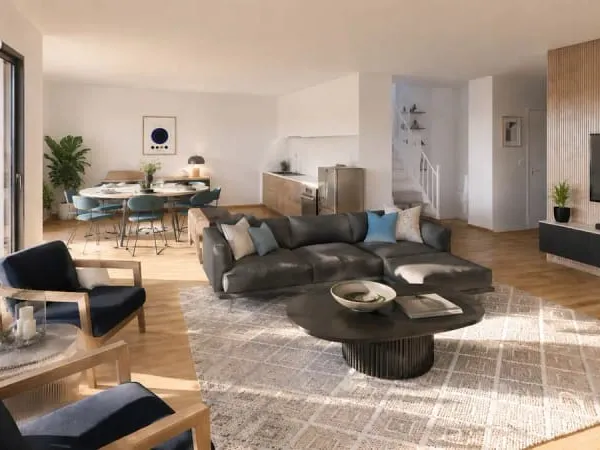 Duplex sur terrasse et solarium