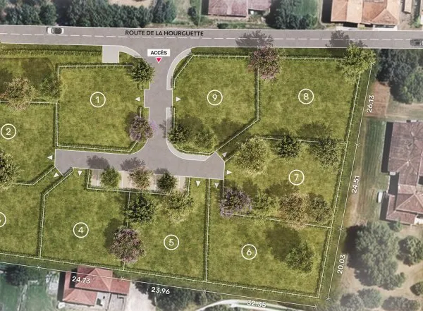 Terrain en lotissement 600 m²