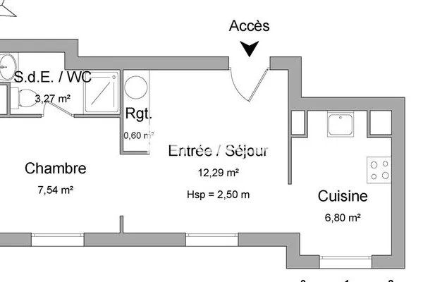 Appartement 1 pièce 31 m²