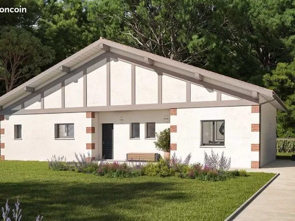 À Rion des Landes sur un terrain de 600 m² une maison traditionnelle de 3 chambres deux salles d'eau