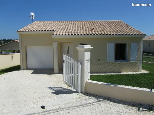 Location maison individuelle, 3 chambres, avec pompe à chaleur