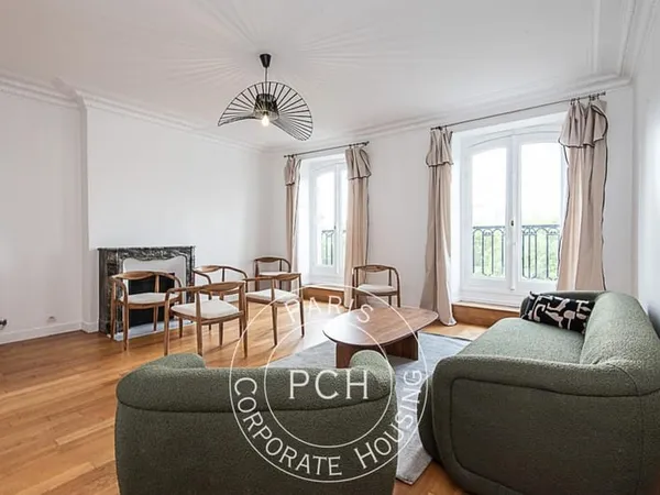 3 pièces meublé, balcon, 17e arrondissement