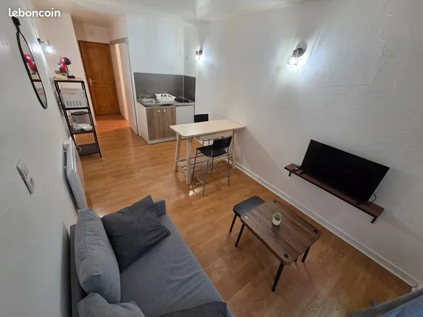 Studio meublé 19m²