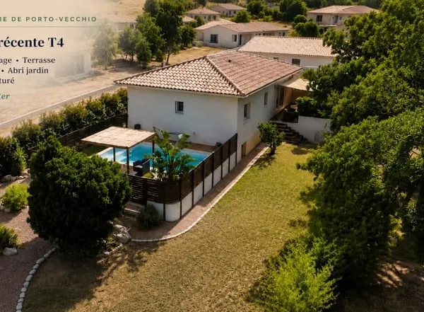 Maison T4 avec piscine et garage - STE LUCIE DE PORTO-VECCHIO 20144 - CORSE DU SUD - FRANCE