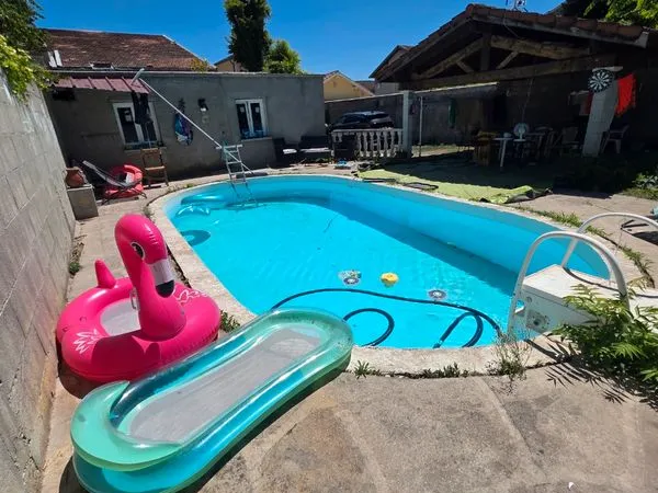 3 chambres piscine, jardin plein-pied