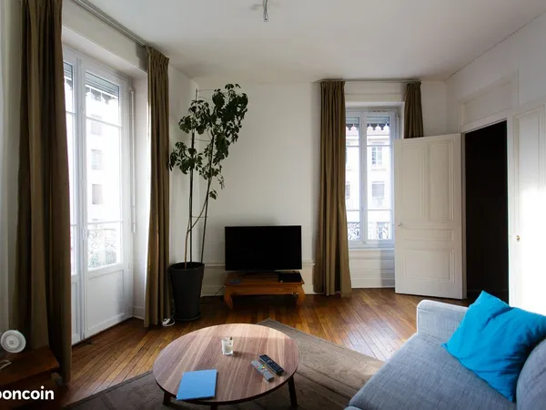 Bel appartement T2 dans l'ancien 1900 proche gare Part Dieu et transports