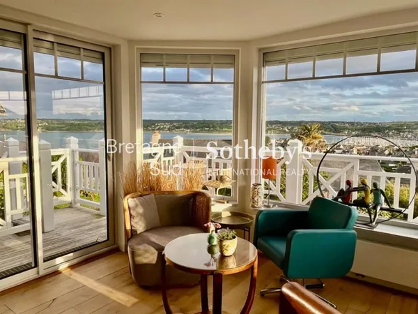 PERROS-GUIREC : Villa en pierre rénovée, vue panoramique mer et