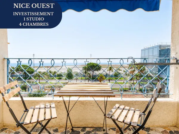Investissement locatif 6 pièces 115 m² - 4 chambres & studio - Nice ouest