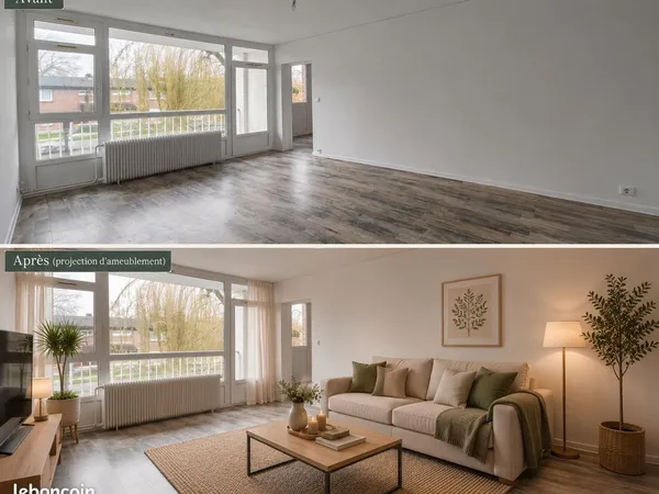 URGENT : Appartement 1 chambre - Balcon - Parking - Cave - 90 000