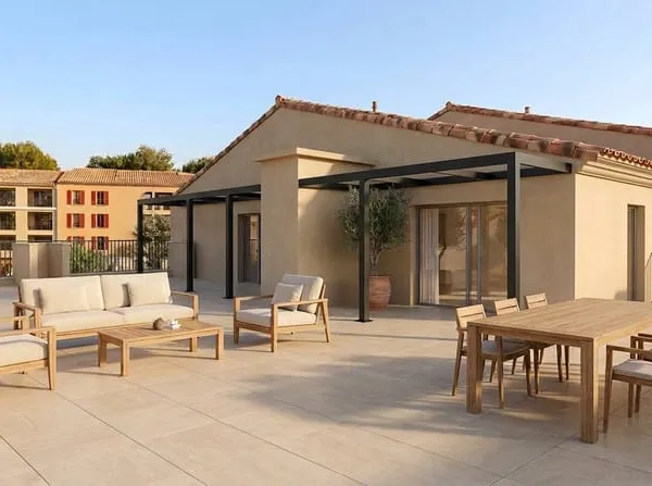 LA DURANNE - SUPERBE T5 NEUF DE 108 M² AU DERNIER ÉTAGE AVEC TERRASSE EXCEPTIONNELLE DE 145 M²