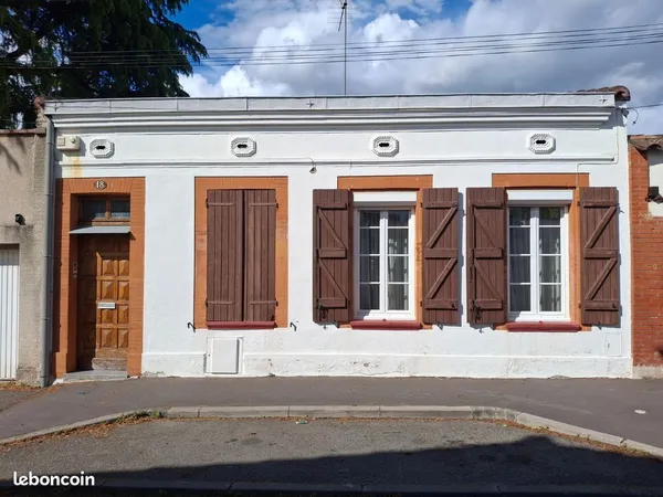 À vendre toulousaine 70 m² + jardin+extensions possibles