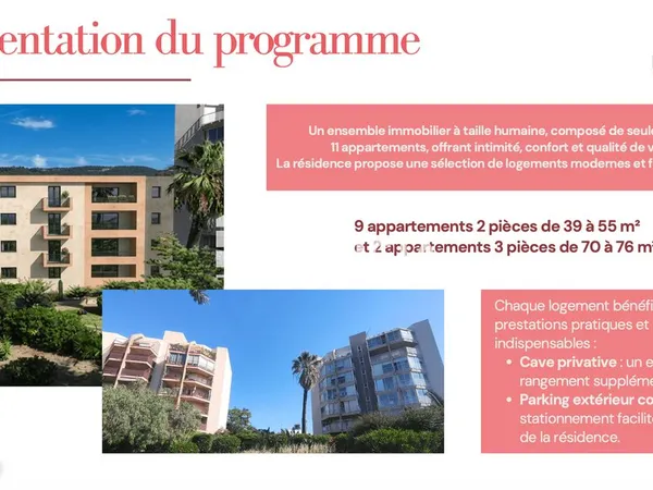 AJACCIO trouver votre bonheur pour cet immeuble en cours d'achèvement