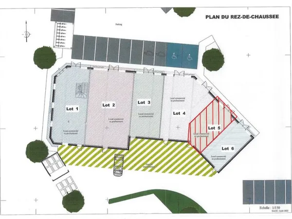 LOCATION - Local commercial neuf d'une surface de 56 m2 à SAINT-JUNIEN