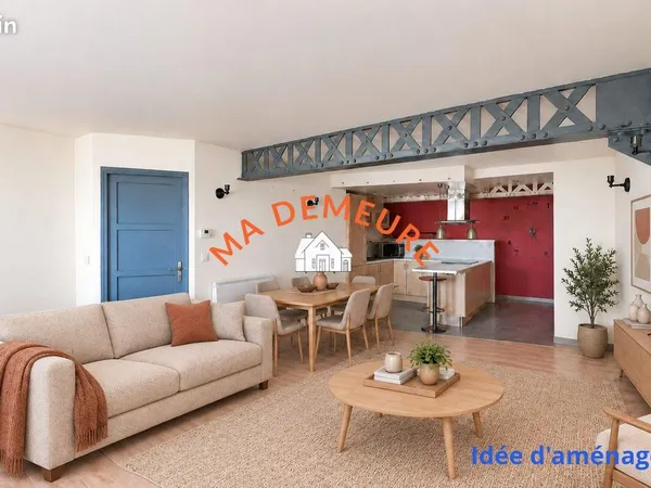 Loft 3 pièces 66 m²