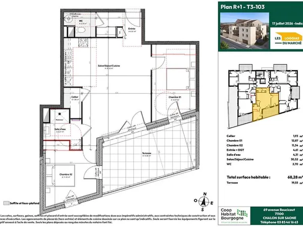 Appartement T3-103 - 1er étage