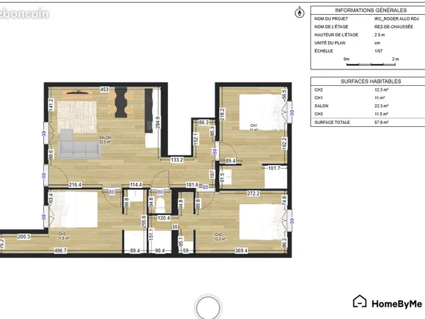 Bordeaux saint-seurin - t4 en rez-de-jardin - 60 m² - jardin de 150 m²