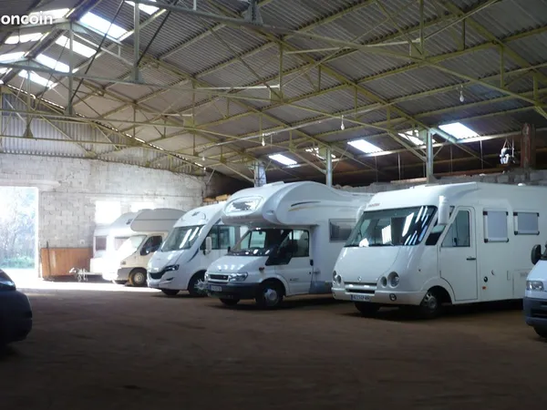 Garage camping car, V.L, remorque