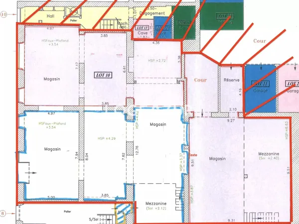 Local commercial 300 m²