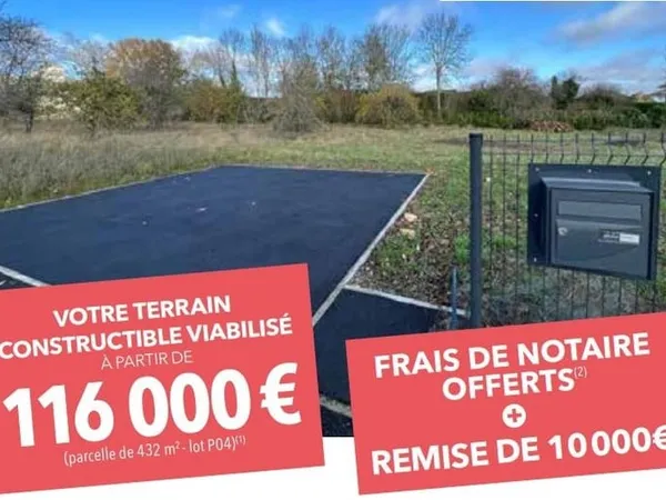 Terrain 411 m²