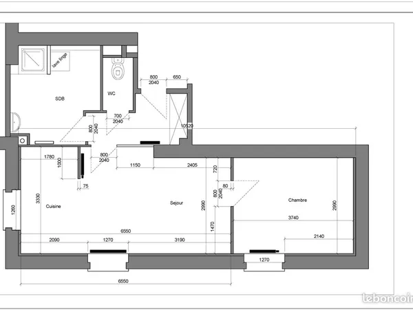 Appartement F2 45 m² - Wissembourg