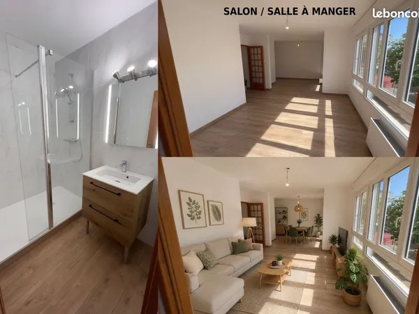 T4 rénové de 77 m² avec balcon à Oullins - Montmein