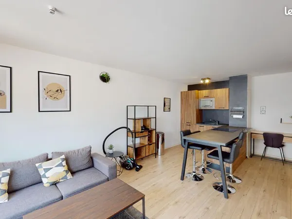 Un appartement meublé de 45 m² et qui se situe au 33 Rue Jean Bart, à Lille, avec sa place de parkin