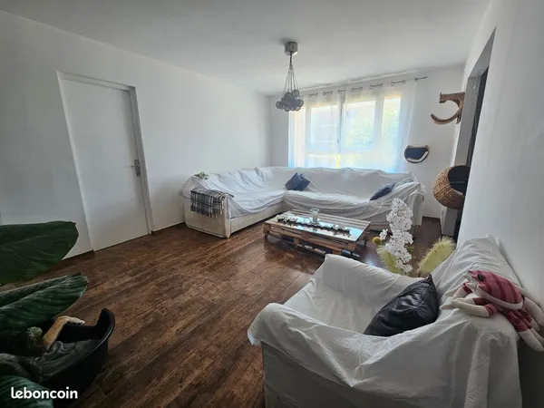 T3 meublé 64m2, 2 chambres - contrat d'un an